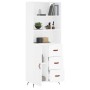 Aparador alto madera contrachapada blanco 69,5x34x180 cm de vidaXL, Aparadores - Ref: Foro24-3189989, Precio: 145,95 €, Descu...