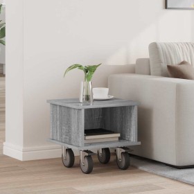 Soporte de TV Gris Sonoma 37 x 35 x 35 cm Madera de ingeniería en Muebles TV | Comprar online en Foru.es