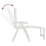 Tumbona de plástico blanco de vidaXL, Tumbonas - Ref: Foro24-364705, Precio: 82,23 €, Descuento: %