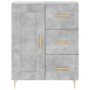 Aparador alto madera contrachapada gris hormigón 69,5x34x180 cm de vidaXL, Aparadores - Ref: Foro24-3190009, Precio: 140,72 €...