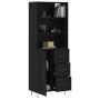 Aparador alto madera contrachapada negro 69,5x34x180 cm de vidaXL, Aparadores - Ref: Foro24-3190014, Precio: 157,66 €, Descue...