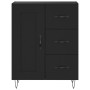 Aparador alto madera contrachapada negro 69,5x34x180 cm de vidaXL, Aparadores - Ref: Foro24-3190014, Precio: 157,66 €, Descue...