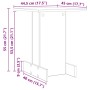 Mesa Auxiliar Madera vieja 44,5 x 45 x 55 cm en Mesas auxiliares | Comprar online en Foru.es