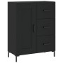Aparador alto madera contrachapada negro 69,5x34x180 cm de vidaXL, Aparadores - Ref: Foro24-3190022, Precio: 168,99 €, Descue...
