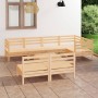 Juego de muebles de jardín 8 piezas madera maciza de pino en Conjuntos de jardín | Comprar online en Foru.es