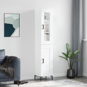 Aparador alto madera contrachapada blanco 34,5x34x180 cm de vidaXL, Aparadores - Ref: Foro24-3199489, Precio: 119,03 €, Descu...