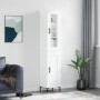 Aparador alto madera contrachapada blanco 34,5x34x180 cm de vidaXL, Aparadores - Ref: Foro24-3199489, Precio: 119,03 €, Descu...