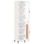 Aparador alto madera contrachapada blanco 34,5x34x180 cm de vidaXL, Aparadores - Ref: Foro24-3199489, Precio: 119,03 €, Descu...