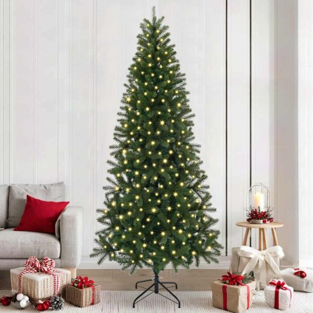Árbol de Navidad artificial con 300 LED Verde 240 cm PE y PVC en Decoración Festiva y Estacional | Comprar online en Foru.es