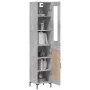Gray concrete plywood sideboard 34.5x34x180 cm by vidaXL, Sideboards - Ref: Foro24-3199493, Price: 103,56 €, Discount: %