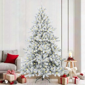 Árbol de Navidad artificial con ramas articuladas 210 cm PVC en Decoración Festiva y Estacional | Comprar online en Foru.es