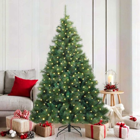 Árbol de Navidad artificial con 300 LED Verde 180 cm PE y PVC en Decoración Festiva y Estacional | Comprar online en Foru.es