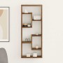Estantería de pared madera ingeniería roble ahumado 36x16x90 cm en Estanterías | Comprar online en Foru.es