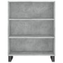 Aparador alto madera contrachapada gris hormigón 69,5x34x180 cm de vidaXL, Aparadores - Ref: Foro24-3200093, Precio: 123,37 €...