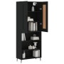 Aparador alto madera contrachapada negro 69,5x34x180 cm de vidaXL, Aparadores - Ref: Foro24-3200082, Precio: 134,71 €, Descue...