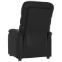 Sillón reclinable de cuero sintético negro en Sillones | Comprar online en Foru.es