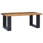 Mesa de centro madera maciza de teca y poliresina 100x50x40 cm de vidaXL, Mesas de centro - Ref: Foro24-281646, Precio: 238,4...