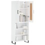 Aparador alto madera contrachapada blanco 69,5x34x180 cm de vidaXL, Aparadores - Ref: Foro24-3200089, Precio: 132,53 €, Descu...