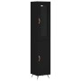 Aparador de madera contrachapada negro 34,5x34x180 cm de vidaXL, Aparadores - Ref: Foro24-3199146, Precio: 102,79 €, Descuent...