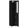 Aparador de madera contrachapada negro 34,5x34x180 cm de vidaXL, Aparadores - Ref: Foro24-3199146, Precio: 102,79 €, Descuent...
