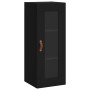 Aparador de madera contrachapada negro 34,5x34x180 cm de vidaXL, Aparadores - Ref: Foro24-3199146, Precio: 102,79 €, Descuent...