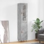 Aparador de madera contrachapada gris hormigón 34,5x34x180 cm de vidaXL, Aparadores - Ref: Foro24-3199149, Precio: 100,70 €, ...