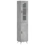 Gray concrete plywood sideboard 34.5x34x180 cm by vidaXL, Sideboards - Ref: Foro24-3199149, Price: 99,51 €, Discount: %