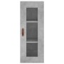 Aparador de madera contrachapada gris hormigón 34,5x34x180 cm de vidaXL, Aparadores - Ref: Foro24-3199149, Precio: 100,70 €, ...