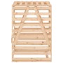 Cobertizo para cubos de basura madera maciza pino 84x90x128,5cm de vidaXL, Soportes para contenedores de residuos - Ref: Foro...