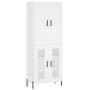 Aparador alto madera contrachapada blanco 69,5x34x180 cm de vidaXL, Aparadores - Ref: Foro24-3199625, Precio: 158,40 €, Descu...