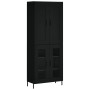 Aparador alto madera contrachapada negro 69,5x34x180 cm de vidaXL, Aparadores - Ref: Foro24-3199626, Precio: 175,95 €, Descue...