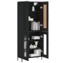 Aparador alto madera contrachapada negro 69,5x34x180 cm de vidaXL, Aparadores - Ref: Foro24-3199626, Precio: 175,95 €, Descue...