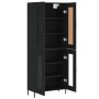 Aparador alto madera contrachapada negro 69,5x34x180 cm de vidaXL, Aparadores - Ref: Foro24-3199626, Precio: 175,95 €, Descue...