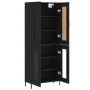 Hohes schwarzes Sperrholz-Sideboard 69,5 x 34 x 180 cm von vidaXL, Sideboards - Ref: Foro24-3199626, Preis: 164,49 €, Rabatt: %