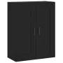 Hohes schwarzes Sperrholz-Sideboard 69,5 x 34 x 180 cm von vidaXL, Sideboards - Ref: Foro24-3199626, Preis: 164,49 €, Rabatt: %