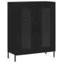 Hohes schwarzes Sperrholz-Sideboard 69,5 x 34 x 180 cm von vidaXL, Sideboards - Ref: Foro24-3199626, Preis: 164,49 €, Rabatt: %