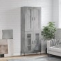 Aparador alto madera contrachapada gris hormigón 69,5x34x180 cm de vidaXL, Aparadores - Ref: Foro24-3199629, Precio: 151,96 €...