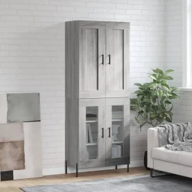 Tall gray Sonoma plywood sideboard 69.5x34x180 cm by vidaXL, Sideboards - Ref: Foro24-3199631, Price: 154,48 €, Discount: %
