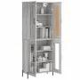 Aparador alto madera contrachapada gris sonoma 69,5x34x180 cm de vidaXL, Aparadores - Ref: Foro24-3199631, Precio: 154,48 €, ...