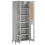 Aparador alto madera contrachapada gris sonoma 69,5x34x180 cm de vidaXL, Aparadores - Ref: Foro24-3199631, Precio: 154,48 €, ...