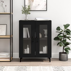 Aparador de madera de ingeniería negro 69,5x34x90 cm de vidaXL, Aparadores - Ref: Foro24-833048, Precio: 70,62 €, Descuento: %
