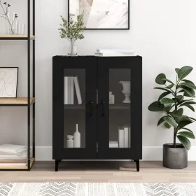 Black engineered wood sideboard 69.5x34x90 cm by vidaXL, Sideboards - Ref: Foro24-833048, Price: 69,84 €, Discount: %