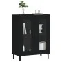 Black engineered wood sideboard 69.5x34x90 cm by vidaXL, Sideboards - Ref: Foro24-833048, Price: 69,84 €, Discount: %