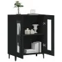 Black engineered wood sideboard 69.5x34x90 cm by vidaXL, Sideboards - Ref: Foro24-833048, Price: 69,84 €, Discount: %
