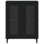 Aparador de madera de ingeniería negro 69,5x34x90 cm de vidaXL, Aparadores - Ref: Foro24-833048, Precio: 70,62 €, Descuento: %