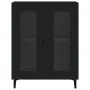 Black engineered wood sideboard 69.5x34x90 cm by vidaXL, Sideboards - Ref: Foro24-833048, Price: 69,84 €, Discount: %