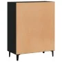 Black engineered wood sideboard 69.5x34x90 cm by vidaXL, Sideboards - Ref: Foro24-833048, Price: 69,84 €, Discount: %