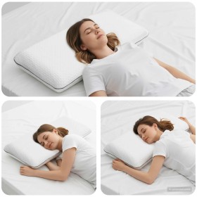 Almohada para dormir Liso 70 x 35 x 10 cm en Ropa de cama | Comprar online en Foru.es