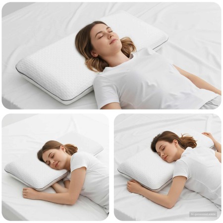 Almohada para dormir Liso 70 x 35 x 10 cm en Ropa de cama | Comprar online en Foru.es