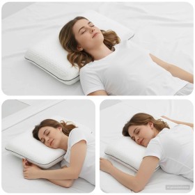 Almohada para dormir Liso 30 x 50 x 9 cm en Ropa de cama | Comprar online en Foru.es